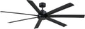 Fanimation Pendry 7 Blade Indoor/Outdoor Ceiling Fan 72 Inch Wide with Black Finish and Black Blades