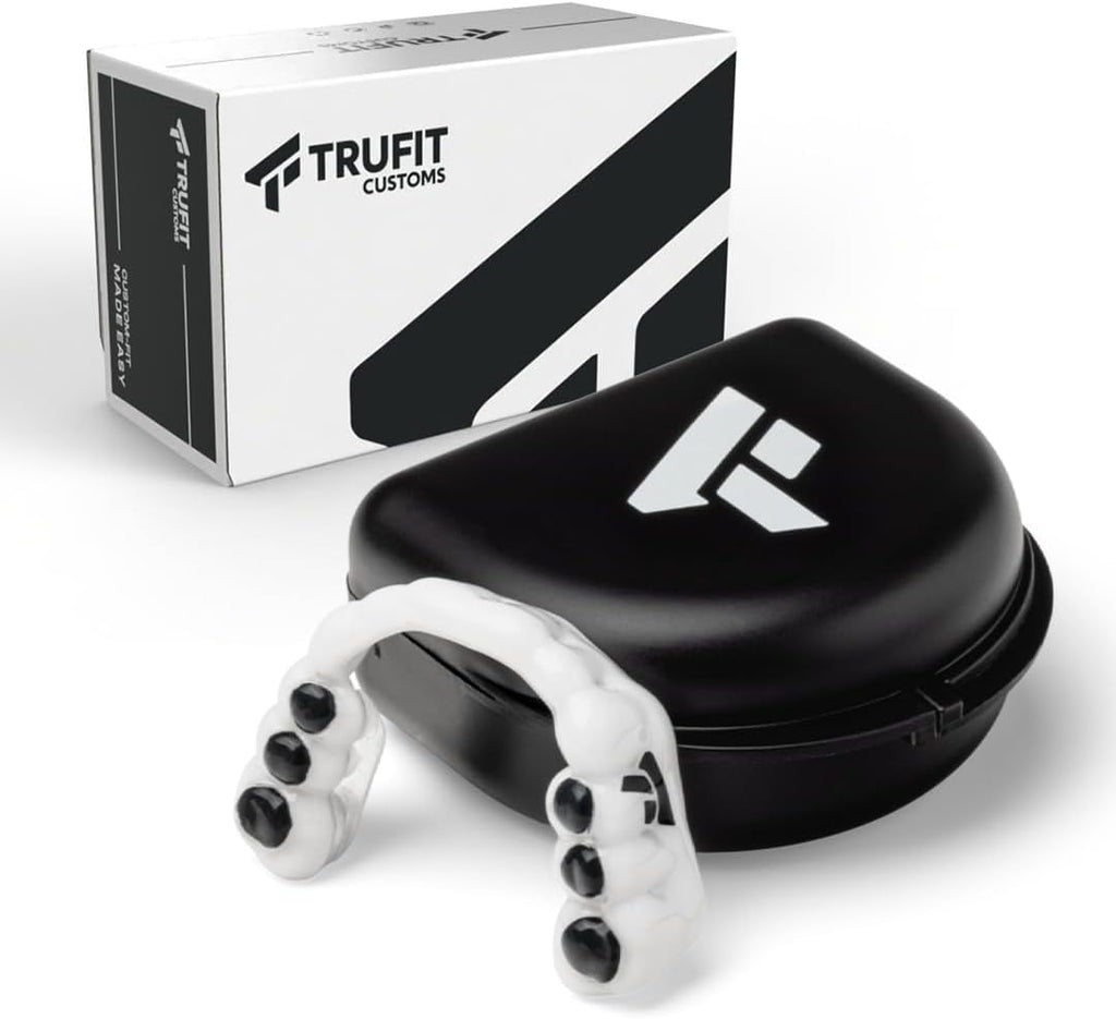 TRUFIT - Custom Sports Mouthguard, Football Mouth Guard, Custom Fit Mouth Guard, Boxing, Lacrosse, Hockey, MMA, Football, Dental Mouthpiece, Adult & Youth, Durable, BPA-Free, Slim, Comfortable Fit