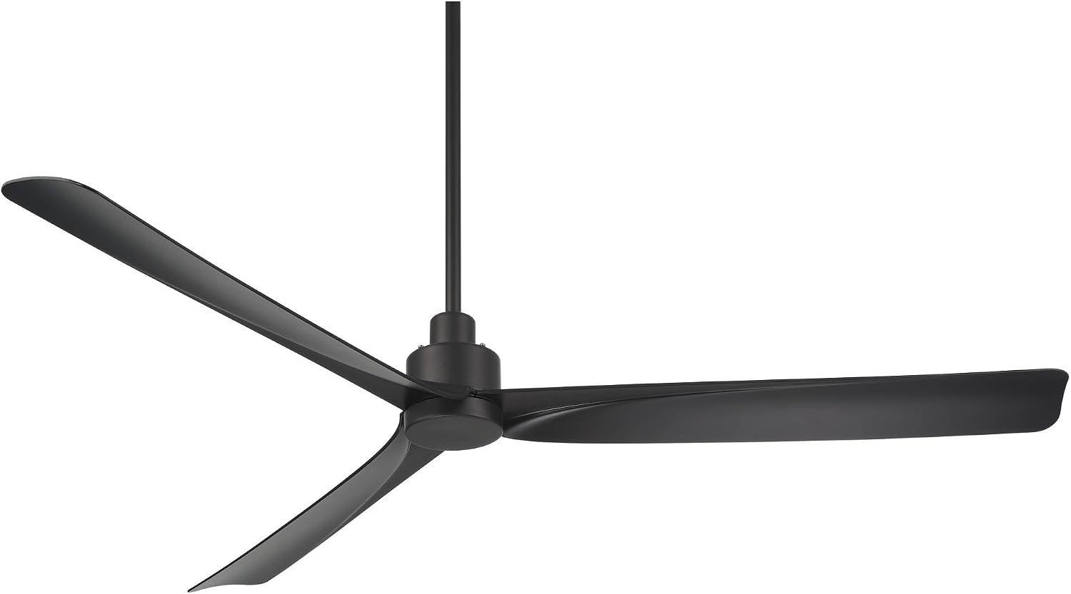 Casa Vieja 60' Sailplane Modern Industrial Indoor Outdoor Ceiling Fan 3 Blade Remote Control Matte Black Finish Blades Bedroom Patio Living Room Kitchen Porch Damp Rated Decorative DC Motor Garage