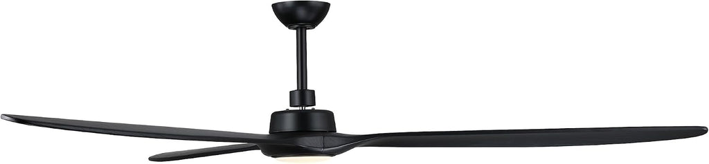 80 Inch Ceiling Fans with Lights and Remote Large Quiet Outdoor Ceiling Fan | Reversible Quiet DC Motor, 3 Natural Wood Blades, 6-Speed, 3CCT & Dimmable LED, High CFM Modern Big Fan for Living Room Patio