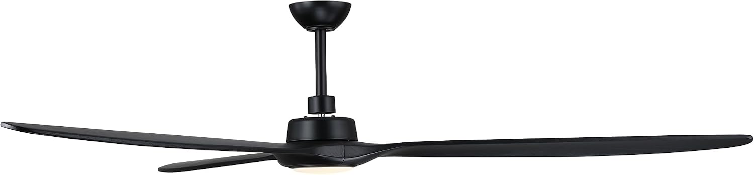 80 Inch Ceiling Fans with Lights and Remote Large Quiet Outdoor Ceiling Fan | Reversible Quiet DC Motor, 3 Natural Wood Blades, 6-Speed, 3CCT & Dimmable LED, High CFM Modern Big Fan for Living Room Patio