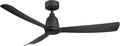 Fanimation Kute 52 inch Indoor/Outdoor Ceiling Fan - Black with Black blades