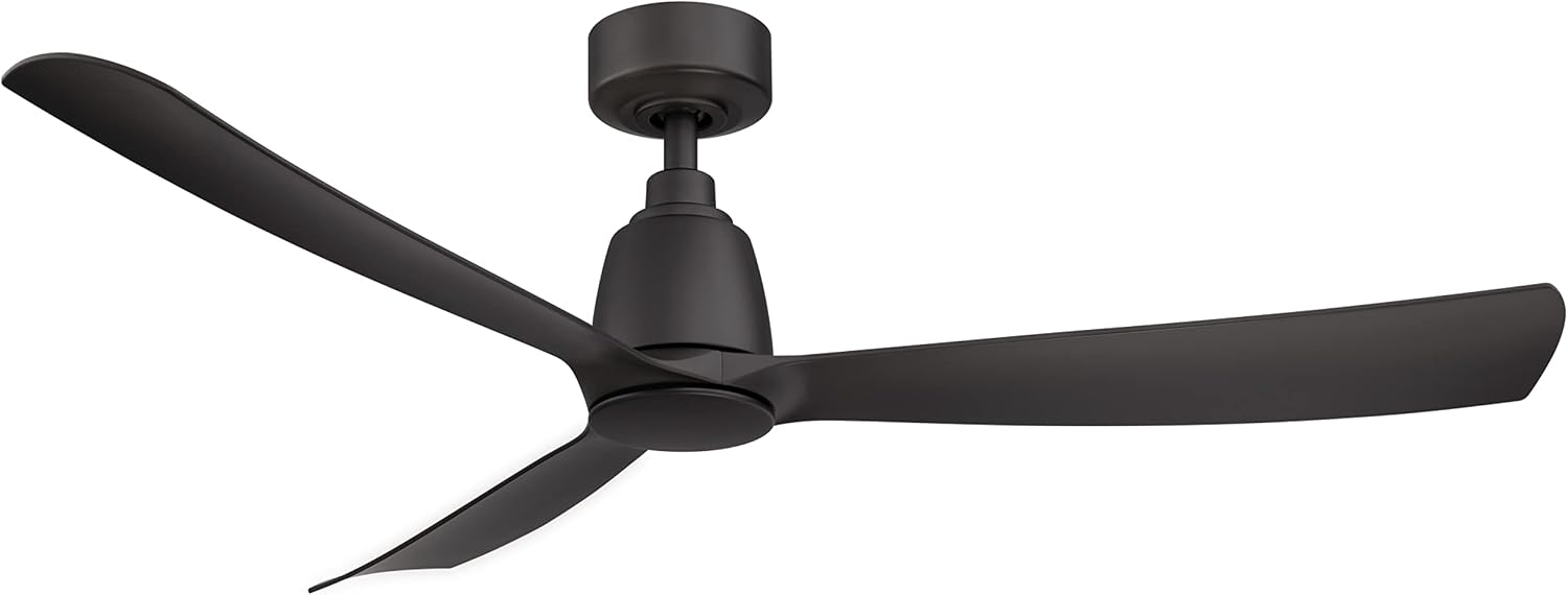 Fanimation Kute 52 inch Indoor/Outdoor Ceiling Fan - Black with Black blades