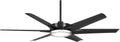 MINKA-AIRE F866L-CL Deco 65' Outdoor Ceiling Fan with LED Lights, Coal