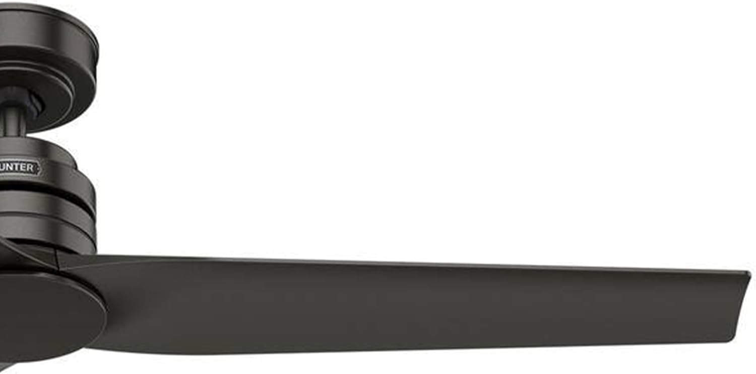 Hunter Fan Outdoor or Indoor Ceiling Fan, 52 in Noble Bronze Ceiling Fan with Remote and No Light for Patios, Living Room, Bedroom, Porch, Garage (Renewed)