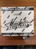 2025 Absolute Football Value/Cello Card Box, 12 Packs, 20 Cards Per Pack