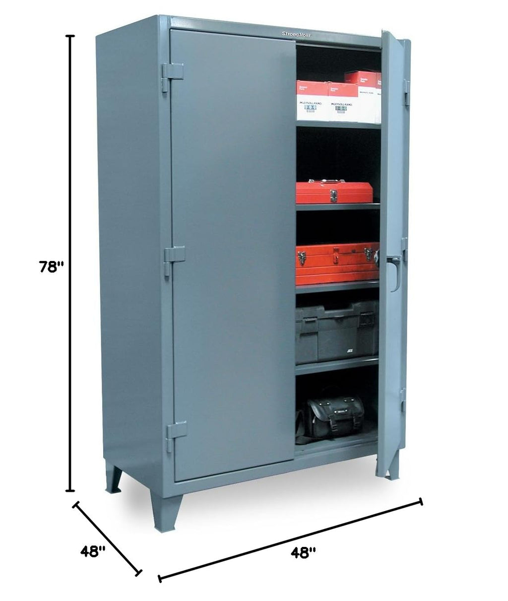 Strong Hold Ultra-Capacity Lifetime Cabinet - 48X24x78 - Steel - Dark Gray - Dark Gray