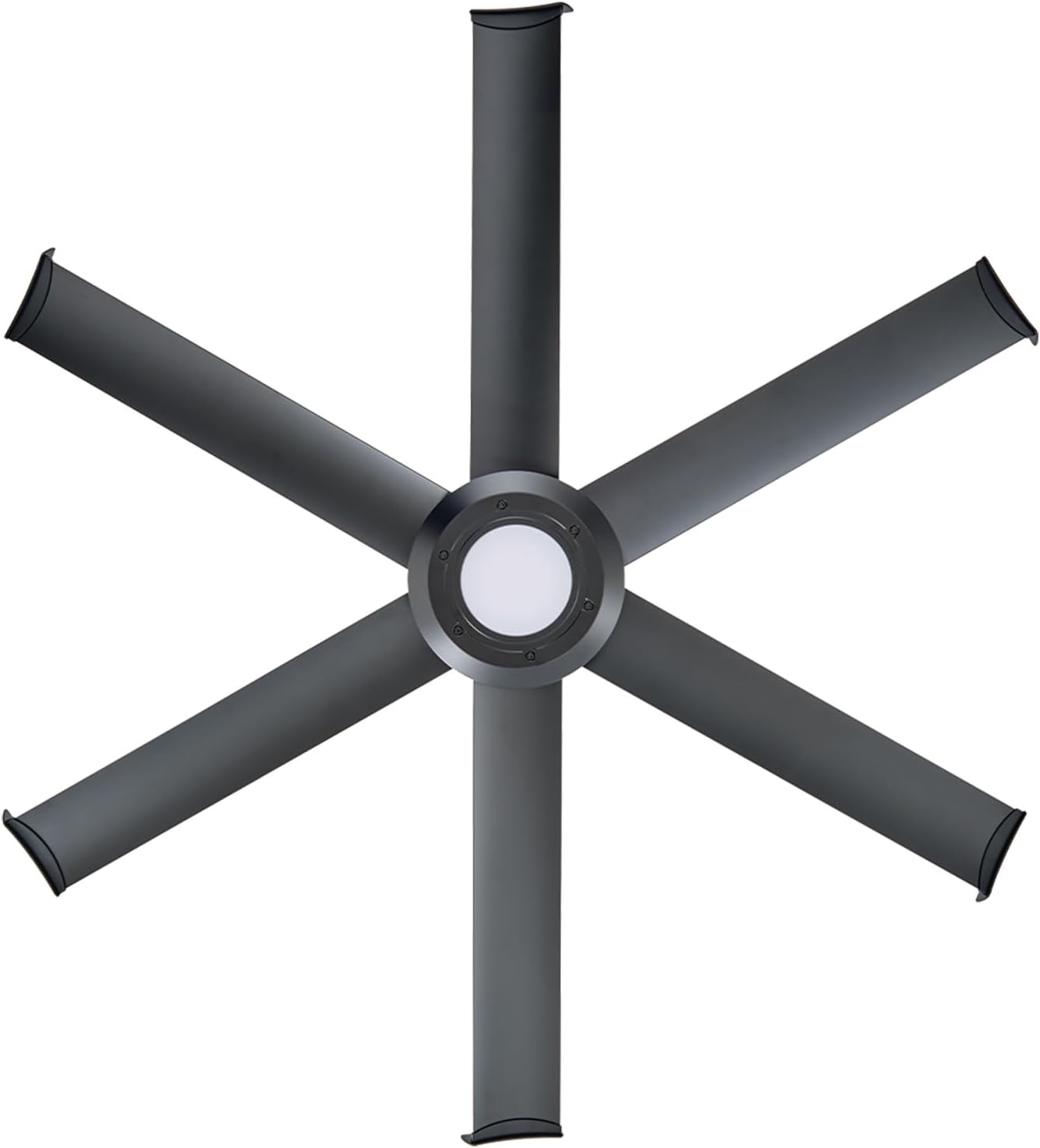 Big Ass Fans Mammoth 60' Outdoor Ceiling Fan with LED Light – Black Finish – Wi-Fi Smart Fan with Remote & Voice Control – Wet Rated Patio Ceiling Fan with Light – Quiet Operation – 3 Yr Warranty