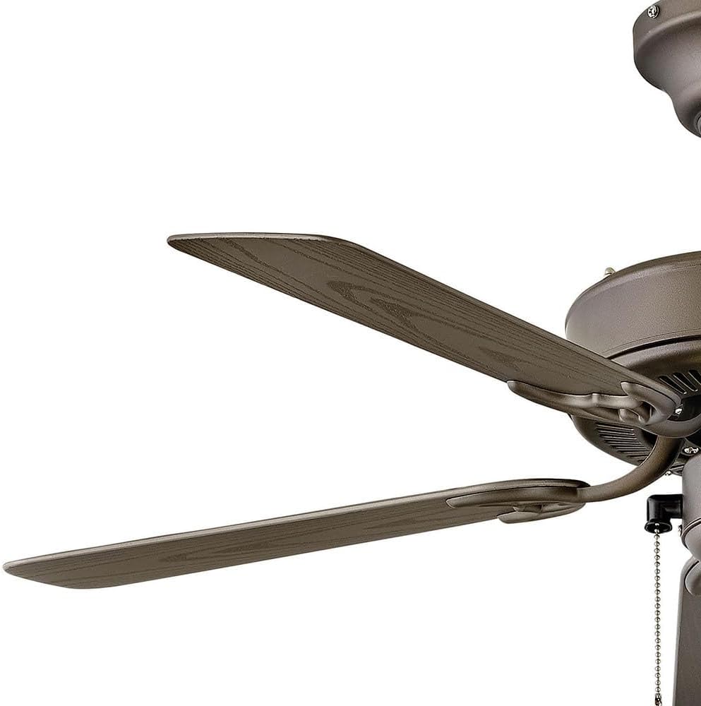 Hinkley Cabana 36' Indoor/Outdoor Dual Mount Ceiling Fan, Pull Chain Operation, Composite Fan Blades, Metallic Matte Bronze