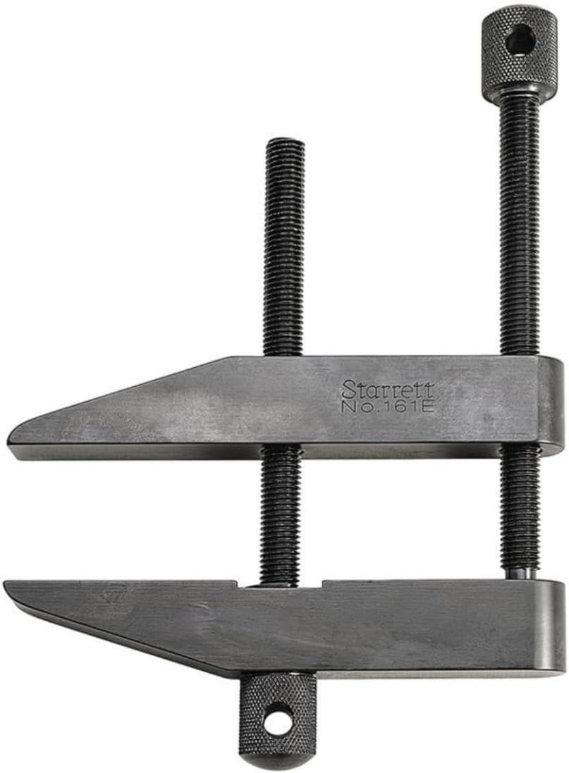 Starrett Toolmakers Parallel Clamp - Ideal for Holding Work in Tapping and Drilling - 3-1/2' Capacity, 2-1/4' Throat Depth, Hardened Steel, Nice Finish - 161E