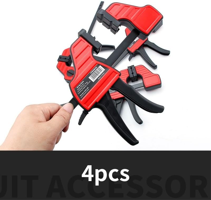 4pcs F Clamps Bar Clamps, Heavy Duty Quick Slide Wood Clamp Smooth Quick Slide Carpentry Bar Clips(4pcs 24inch)