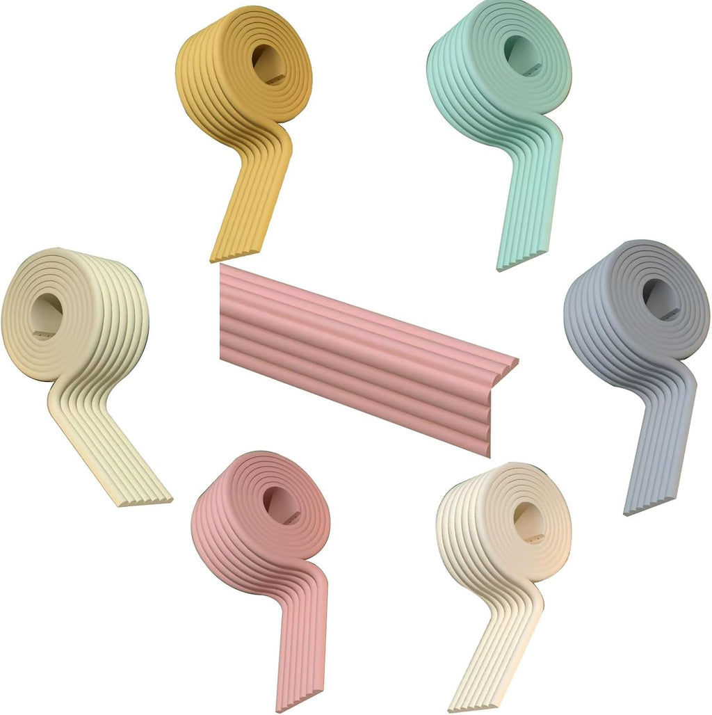 Soft Protective Foam Cushion, Wide Edge Protector Strip, with Strong Adhesive Tape, Baby Protective Pad, for Different Size Furniture, Suitable for Home, Nursery(Pink,20M)