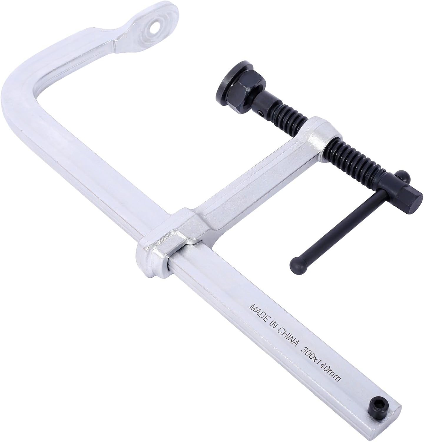 12' Opening Heavy Duty F-Clamps with Replaceable Swivel Pad, Bar Clamps for Welding Woodworking, 5-1/2' Throat Depth, 2660Lbs Clamping Force, Pack of 4, 4 Pcs