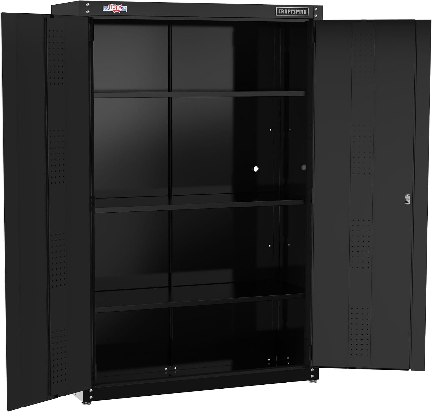 CRAFTSMAN Metal Garage Storage Cabinet, Floor Cabinet, 48 Inch (CMST24800BK)