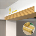 Parking Garage Corner Guards, Workshop Sponge Protectors, Table and Chair Furniture Garage Edge Corner Guards,Brown-2m-7pcs