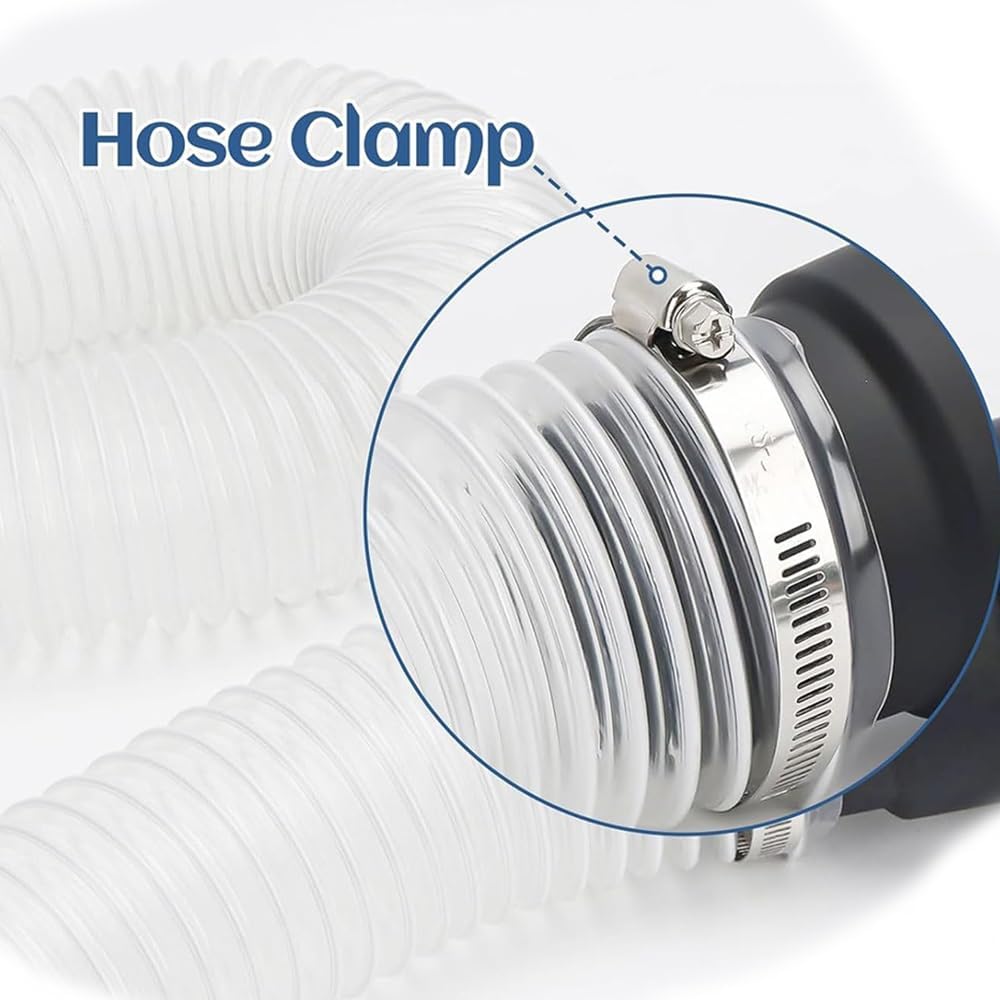 PVC Dust Collection Hose 2' 3' 4' 5' 6' 8' 10' 12' Flexible Woodworking Dust Collector Hose Clear Fume Debris Vacuum Collection Hose(8m/26.2ft,30mm-1 1/5')