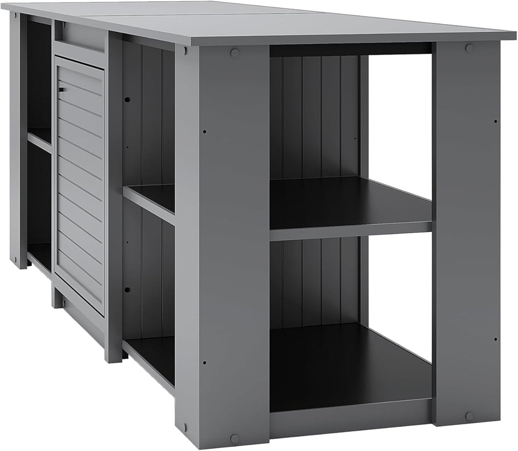 New Age Pet® ECOFLEX® 72' Jumbo Versa Stand, Standard Height Cabinet for Reptile & Small Animal Habitat, Lounge in Grey