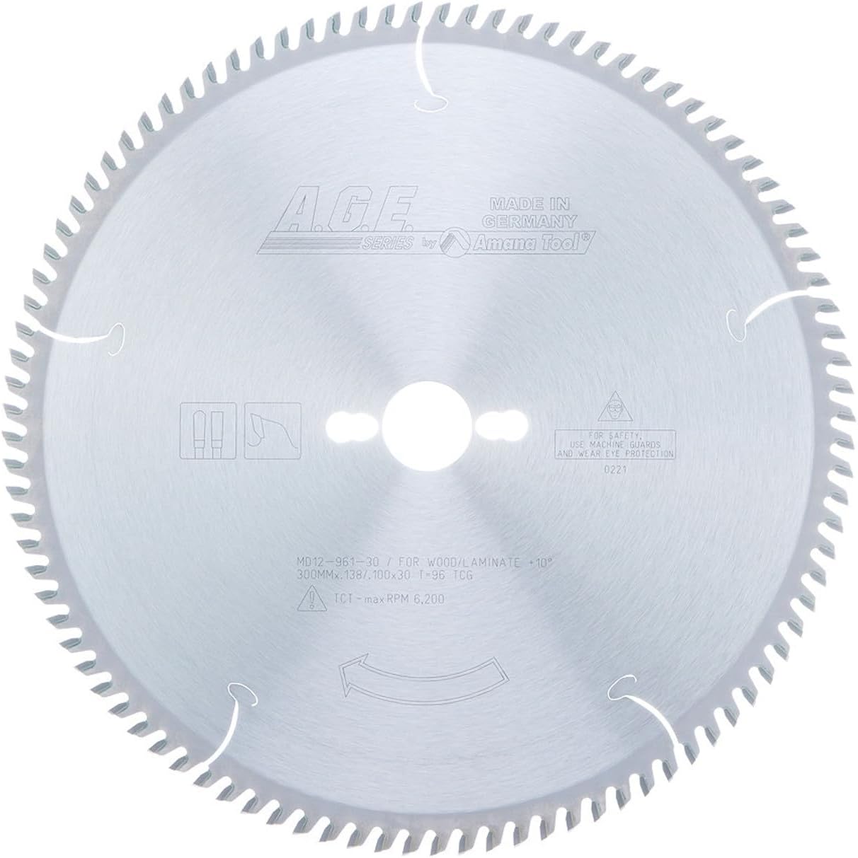 A.G.E. Series - Laminate 300 X 96T Tcg 30mm Bore (MD12-961-30)