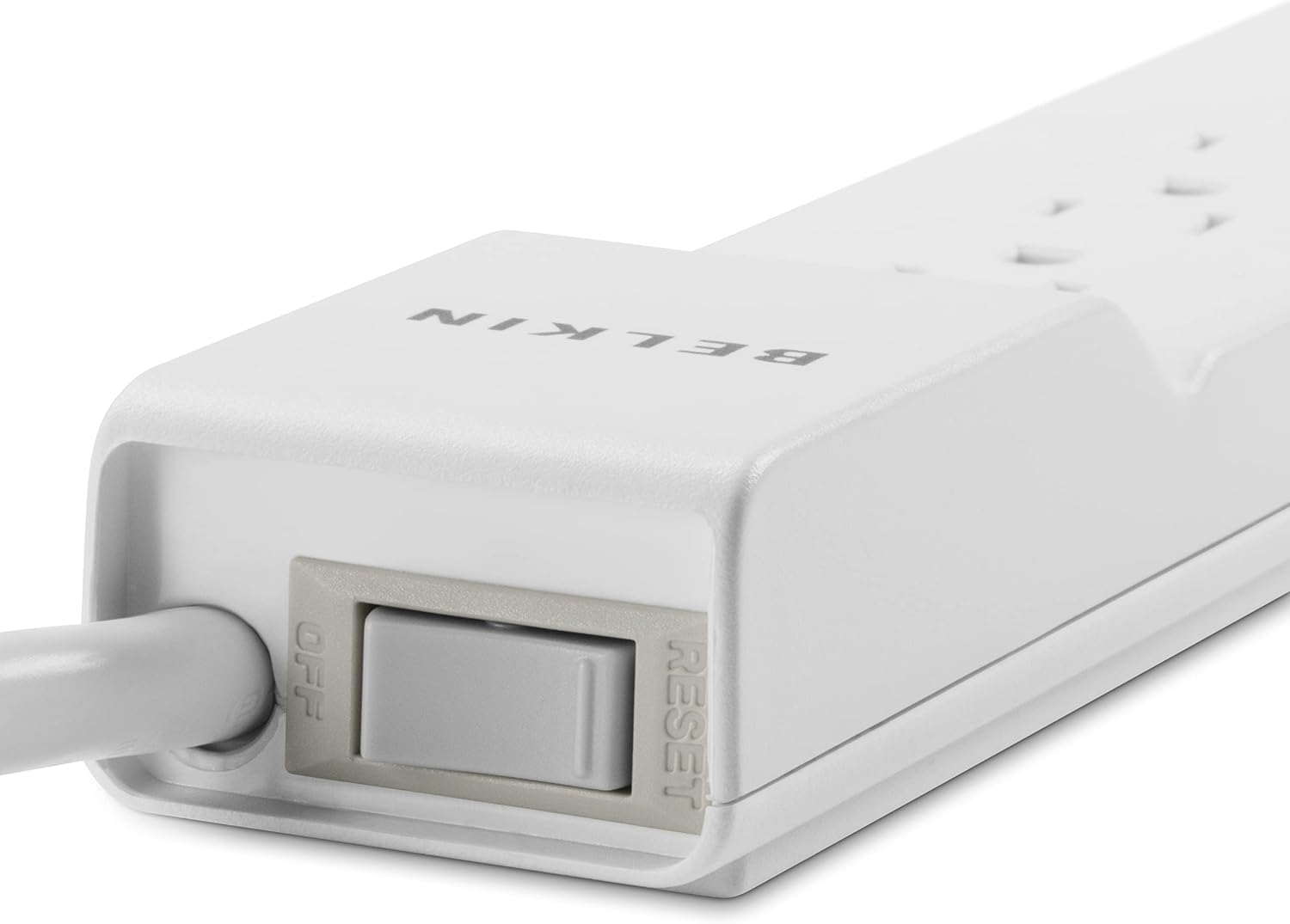 Belkin Surge Protector Power Strip-6 AC Multiple Outlets-Flat Rotating Plug,8ft Long Heavy-Duty Extension Cord for Home,Office,Travel,Computer Desktop&Charging Brick-White (720 Joules),(Pack of 6)