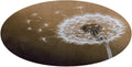 Blown Dandelion Blossom Coral Velvet Round Floor Mat Non-Slip Bath Rug Floor Covering for Bathroom Vanity Guest Suite & Vacation Home