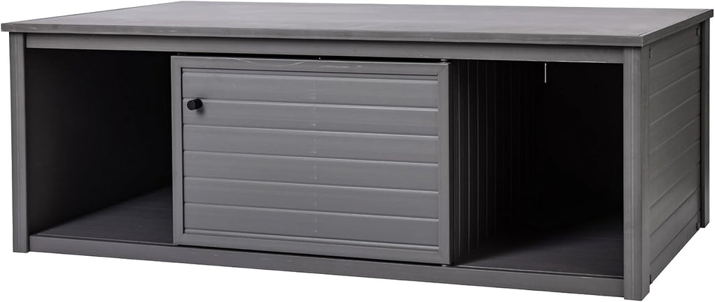 New Age Pet Lo‑Boy Versa Stand for Reptile Terrariums, Low-Profile ECOFLEX Cabinet for Stacked Large, 48' Mojave Reptile Habitats, Grey