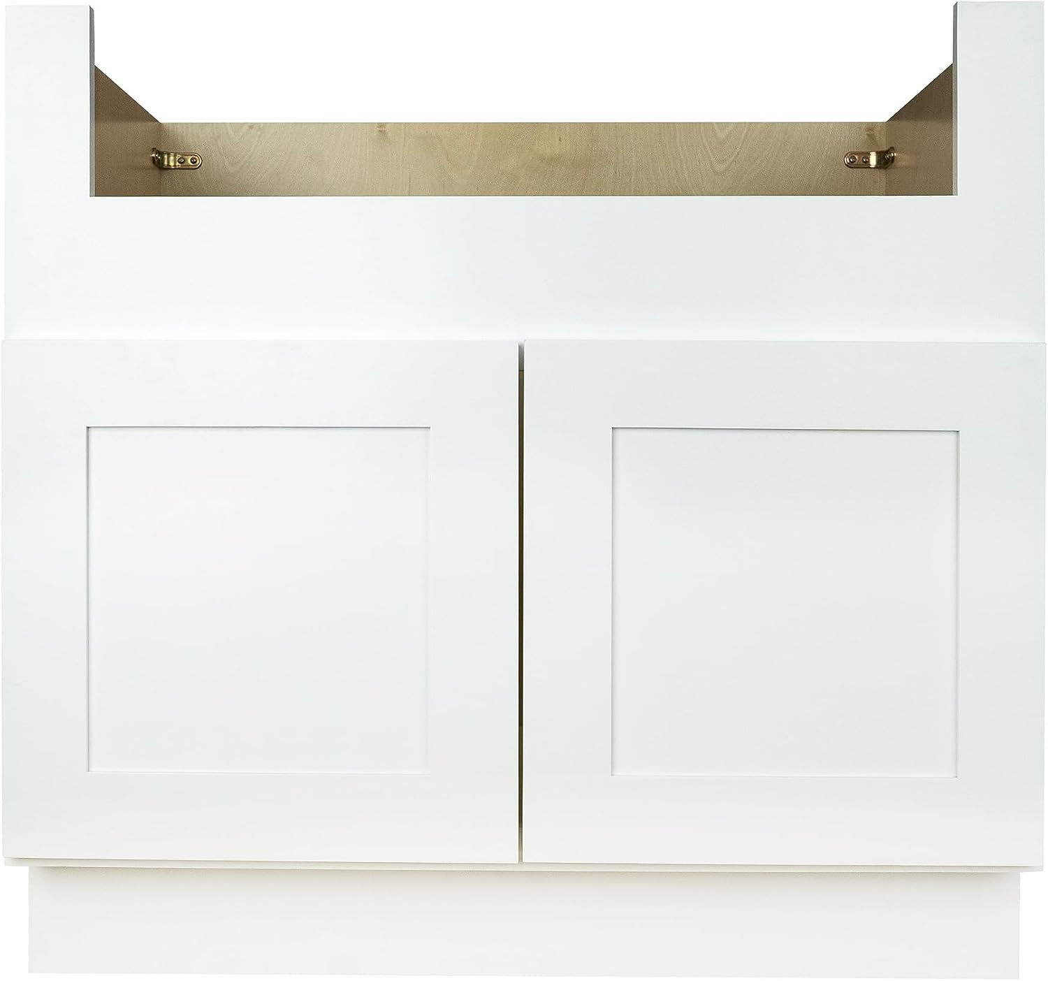 Hollywood Fabiani Design Farm Sink Base Kitchen Cabinet 36 in. W x 24 in. D x 34.5 in. H in Shaker White Ready to Assemble