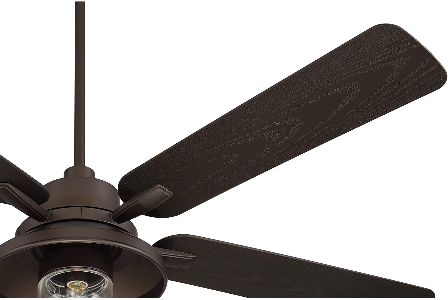 Casa Vieja 60' Ridgeline Barn Farmhouse Rustic Indoor Cottage Core Outdoor Ceiling Fan 5 Blade LED Light Remote Control Bronze Finish Brown Blades Bedroom Patio Wet Rated Decorative DC Motor