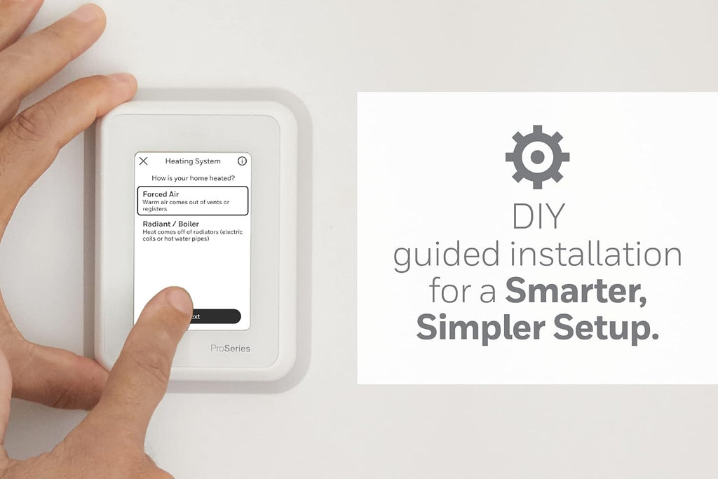 Honeywell Home T9 WiFi Smart Thermostat with 1 Smart Room Sensor, Touchscreen Display, White