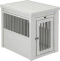 New Age Pet ECOFLEX InnPlace Dog Crate & End Table, Furniture-Style Indoor Kennel for Crate-Trained Dogs, Stainless Steel Spindles, 10-Year Warranty. 4 Colors, 4 Sizes