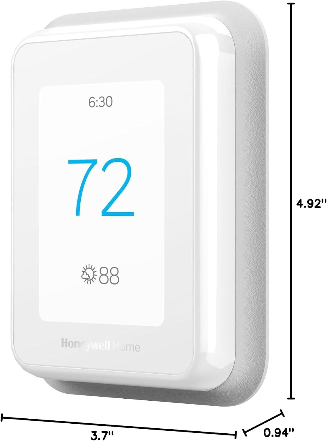 Honeywell Home T9 WiFi Smart Thermostat with 1 Smart Room Sensor, Touchscreen Display, White
