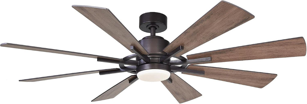 Ceiling Fans with Lights and Remote, 60 Inch Farmhouse Chandelier Ceiling Fan for Bedroom Rustic Lighting Ceiling Fans Outdoor Indoor, DC Motor Reversible 8 Blades, Noiseless, ETL, Oil Rubbed Bronze