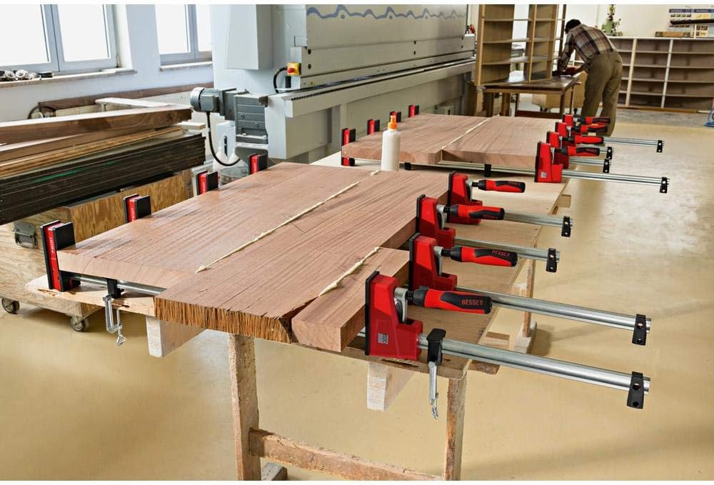 Bessey - K-BODY REVOlution 18' Parallel Clamps with Composite Plastic Handle and 3-3/4-In. Throat Depth - 2-Pack