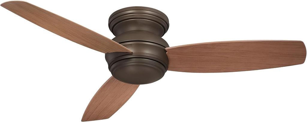 Minka-Aire 52' FLUSH MOUNT CEILING FAN, Oil-Rubbed Bronze (LED Light)