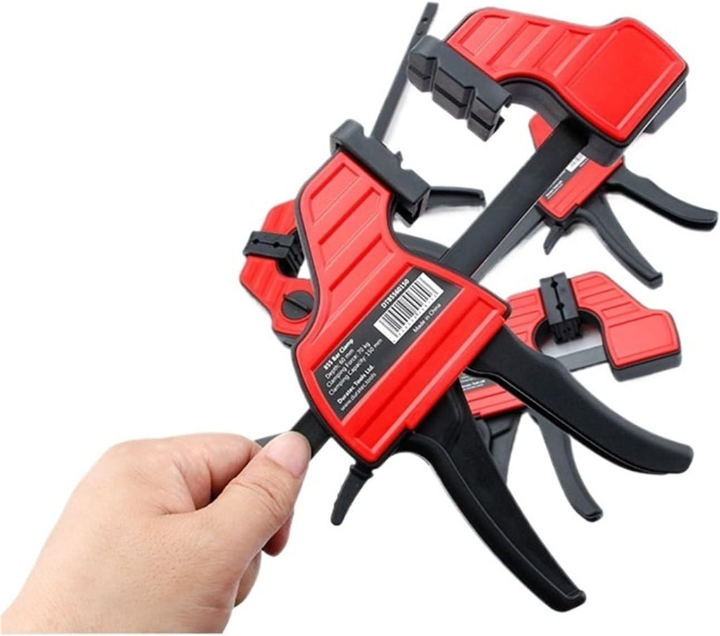 4pcs F Clamps Bar Clamps, Heavy Duty Quick Slide Wood Clamp Smooth Quick Slide Carpentry Bar Clips(4pcs 24inch)