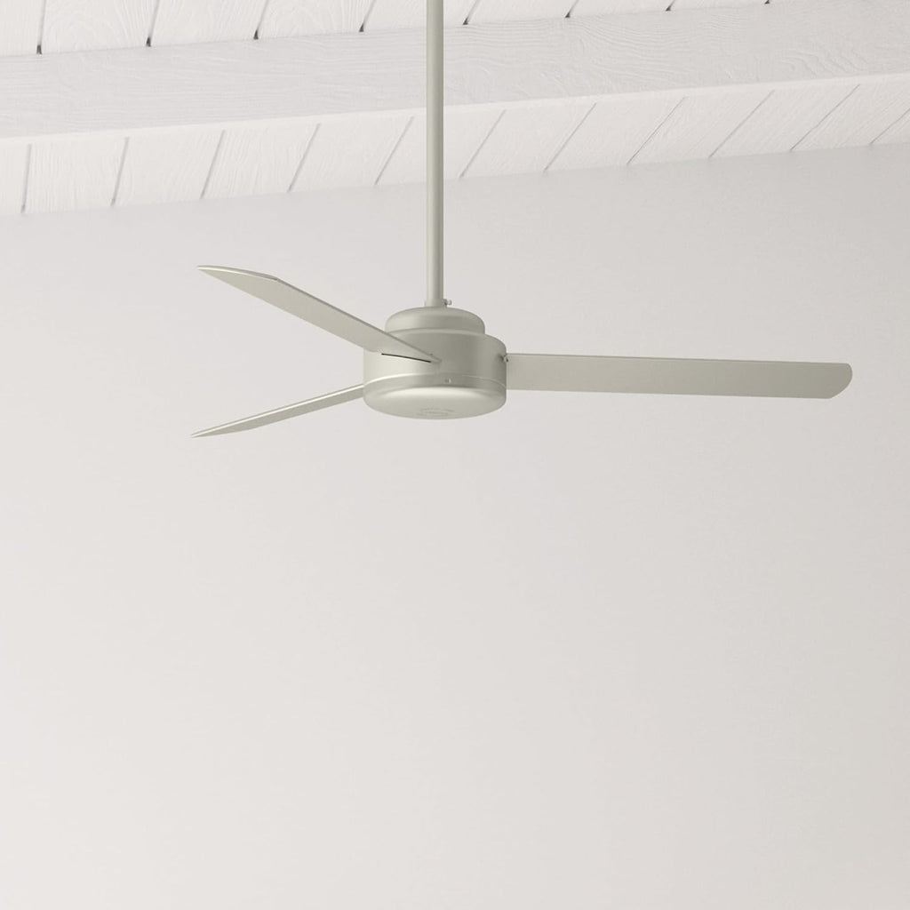 Hunter Fan 52 inch Casual Matte Nickel Indoor Ceiling Fan with 3 Blades, Holiday Gift for Bedroom, Living Room/Family Room, Dining Room, Kitchen, Office (Renewed)