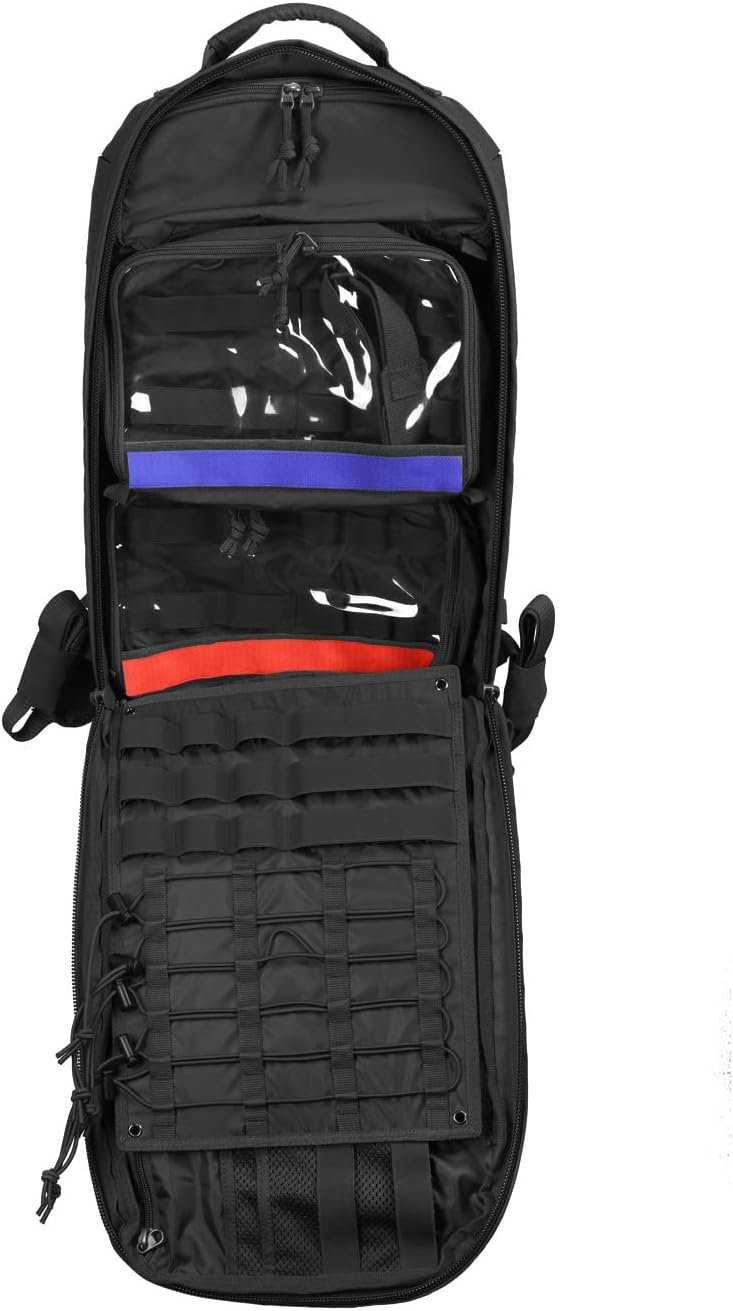 Tasmanian Tiger Medic Assault Tactical Medical Backpack MKII - Lightweight MOLLE System Organization for First Aid Survival, Black - One Size