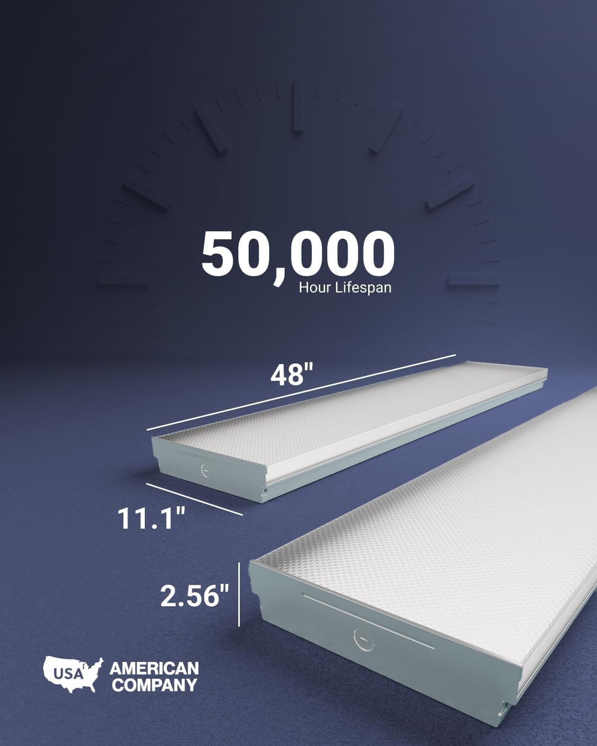 Sunco LED Garage Lights, 11 Inch Shop Light Prisma Wraparound, Utility Ceiling Light Fixture for Workshop, 8500 Lumens, 72W, Selectable CCT 4000K/5000K/6000K, Linkable ETL 4 Pack