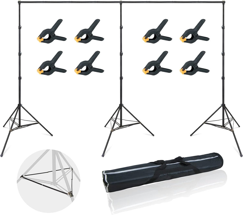 LINCO Backdrop Stand for Parties 12x20ft Heavy Duty Photography Video Studio Background Kit 4169 for Wedding Parties Photo Shooting
