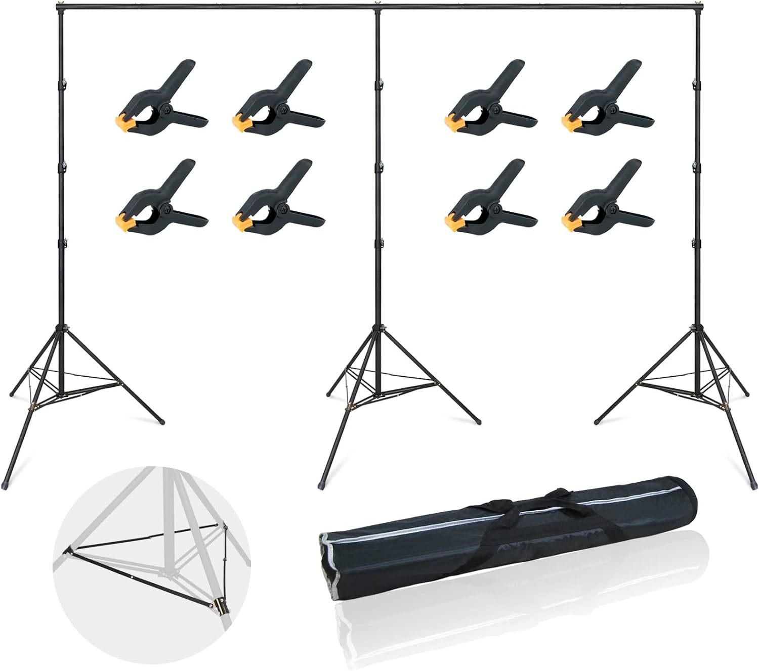 LINCO Backdrop Stand for Parties 12x20ft Heavy Duty Photography Video Studio Background Kit 4169 for Wedding Parties Photo Shooting