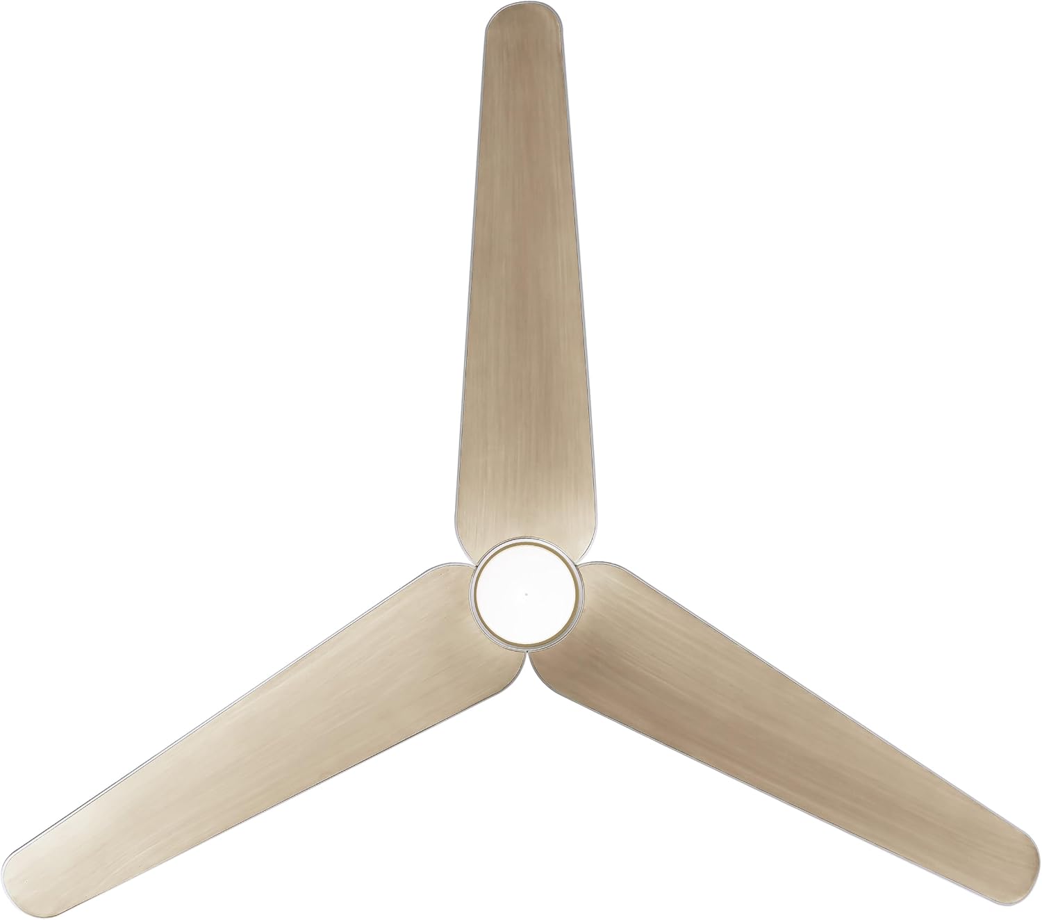 MINKA-AIRE F669L-WHF/AO Tempri 56' 3-Blade LED Indoor/Outdoor Ceiling Fan in Flat White and Aged Oak Finish Blades with Etched Lens