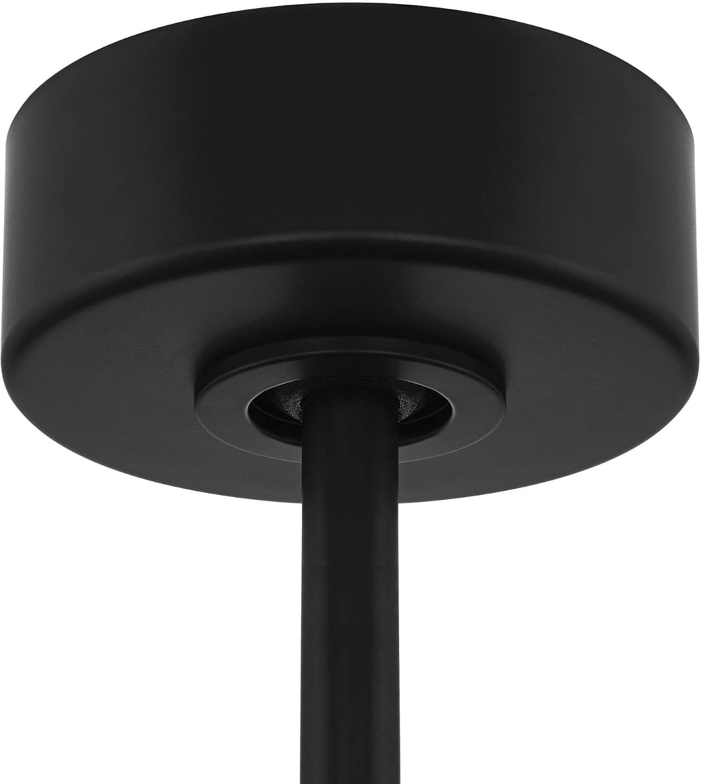 Casa Vieja 56' Ethos Modern Industrial Indoor Outdoor Ceiling Fan 3 Blade LED Light Remote Control Matte Black Brown Dark Walnut Finish Blades Bedroom Patio Living Room Damp Rated Decorative