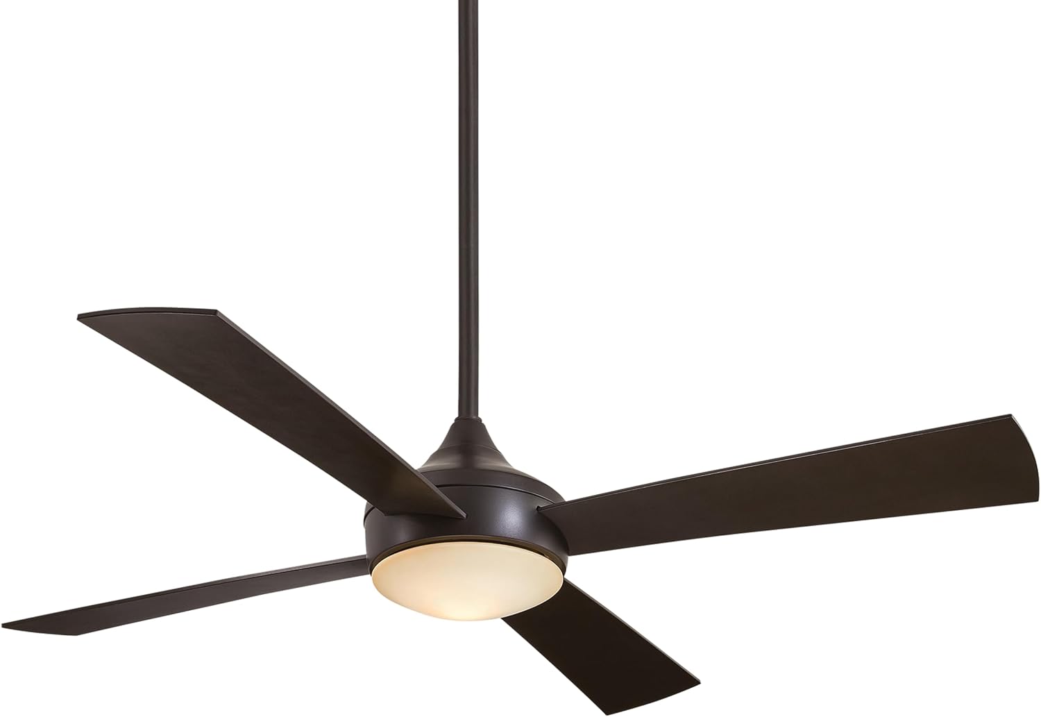 Minka-Aire F523L-ABD Aluma Wet 52 Inch Outdoor Ceiling Fan with Integrated LED Light Kit in Brushed Aluminum Finish