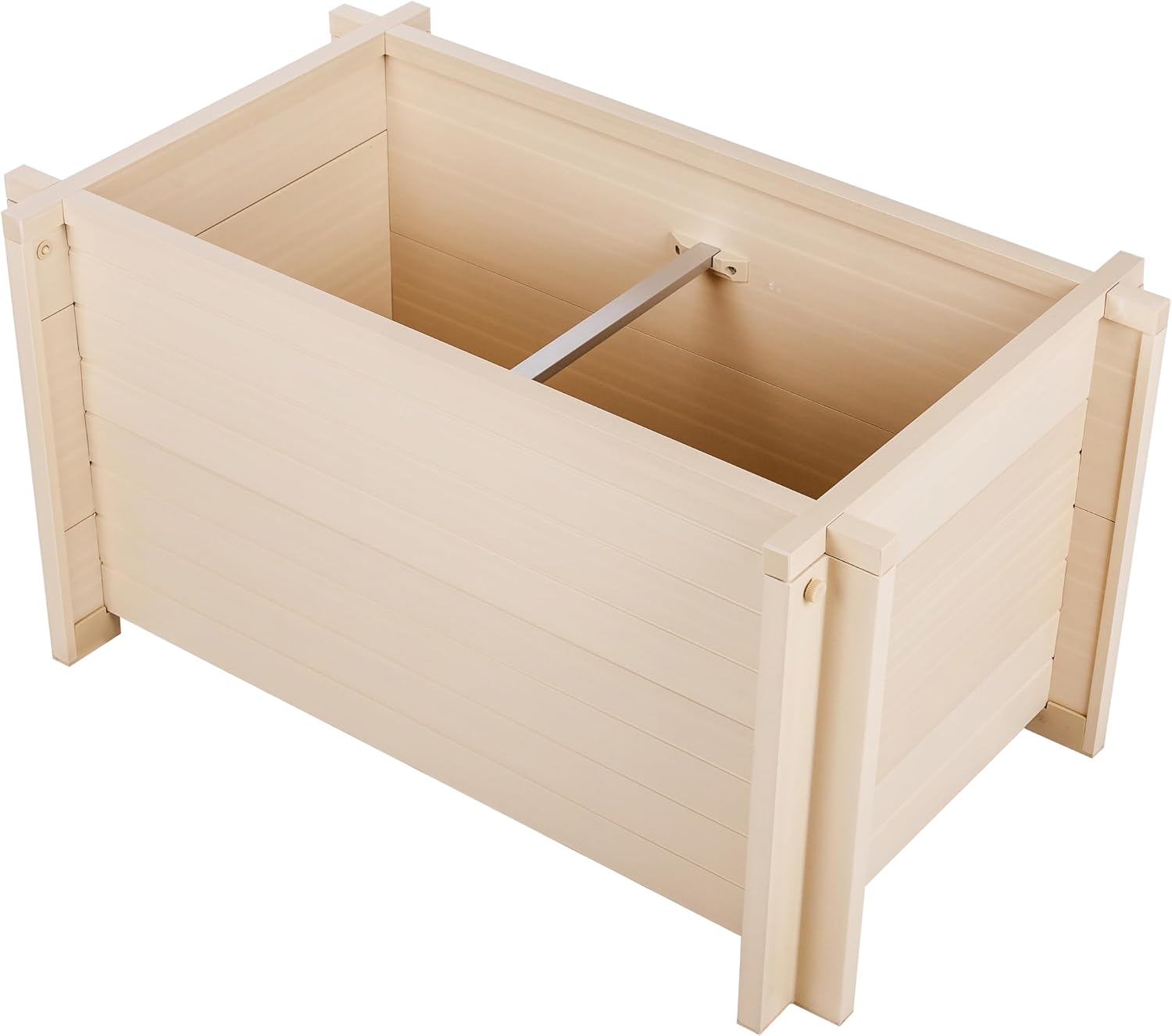 New Age Garden ECOFLEX 30' Outdoor Planter Box, Moisture Resistant Composite Garden Container for Flowers & Herbs, Weather Resistant, Easy Assembly