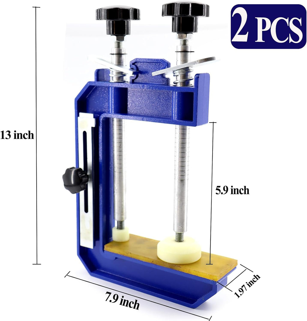 2PCS 45°Mitre Clamp Granite Stone Marble Clamp Countertop Seam Splicing Fixture Install Tools for granite,Stone, Marble Slab Installation (2pcs-Light-10inch)