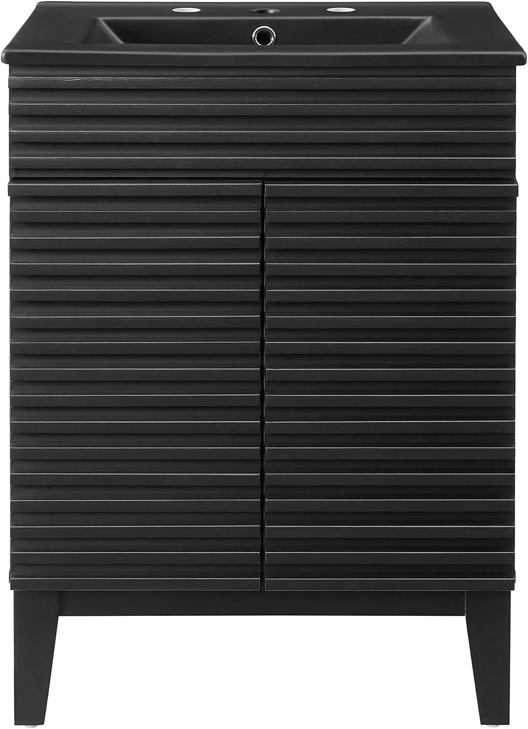 Sink Vanity Cabinet, Wood, Black, Modern Contemporary, Hotel Bedroom Bathroom Master Suite Guest