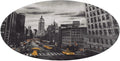 Love from New York Coral Velvet Round Floor Mat Non-Slip Bath Rug Floor Covering for Bathroom Vanity Guest Suite & Vacation Home
