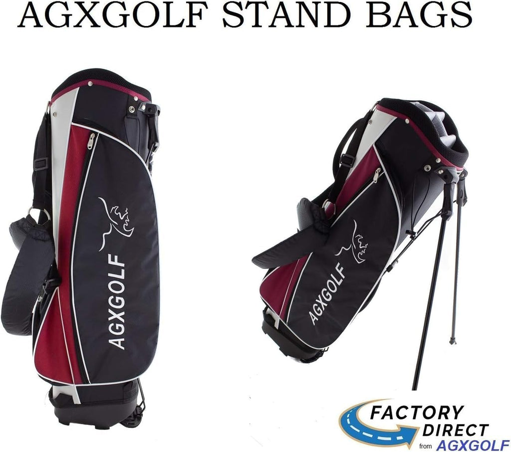 Boys Left Hand XLT 12 Piece Complete Golf Club Set w460cc Driver, 3 Wood, Hybrid Iron, 6-PW Irons, Stand Bag & Free Putter; Teen or Tween or Tall Length: USA Built
