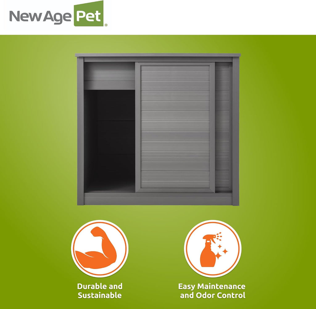 New Age Pet ECOFLEX 30' Small Versa Stand, Standard Height Cabinet for Reptile & Small Animal Habitat, Lounge in Grey