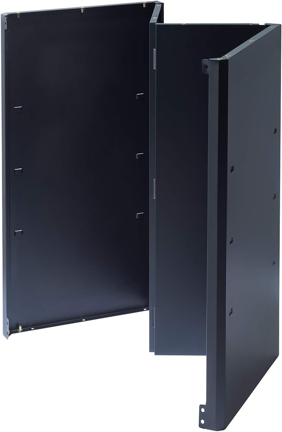 Trinity 24 Inch Garage Wall Storage Cabinet, 22 Gauge Steel, Wall-Mount, Adjustable Shelf and Reversible Door for Tools, Cleaning Supplies, and More, Black