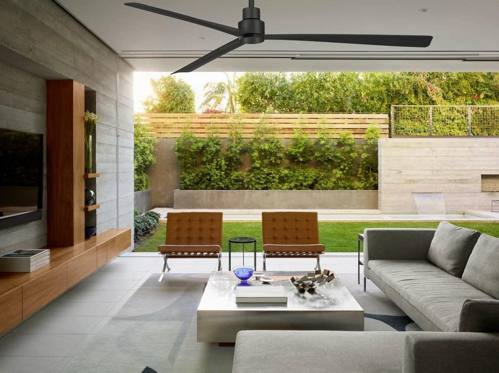 MINKA-AIRE F789-CL Simple XL 65 Inch Outdoor Ceiling Fan, Coal